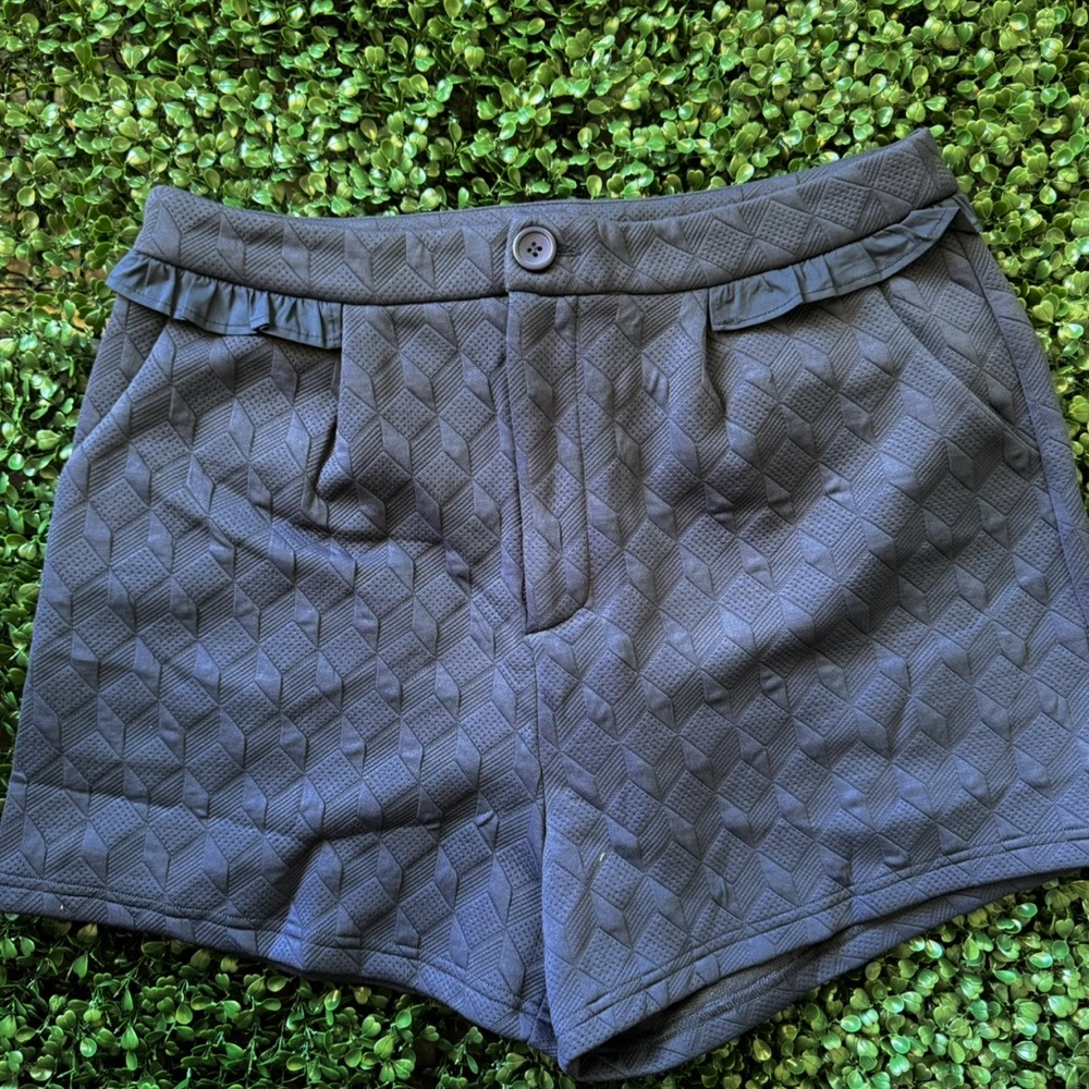 NWT Navy Ruffle Dress Shorts